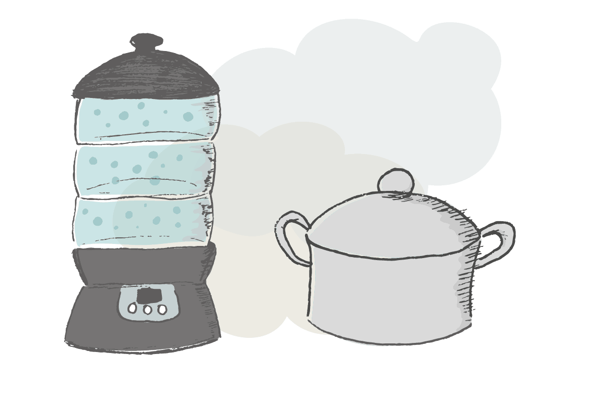 Dampfgarer oder Kochtopf